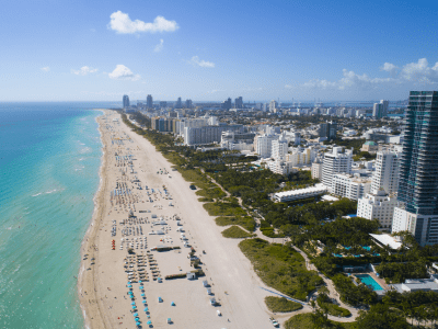 Miami, Florida beach