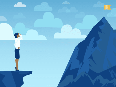 black-woman-on-mountaintop-looking-to-flag-goals