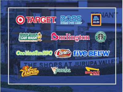 company logos with the shops at Jurupa Valley