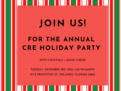 join us for the annual cre holiday party