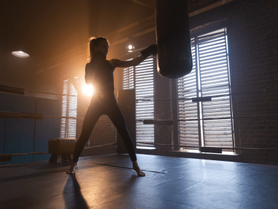 woman boxing
