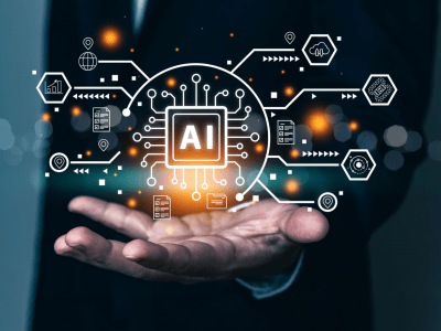 ai-intelligence unplugged in the palm of a man's hand