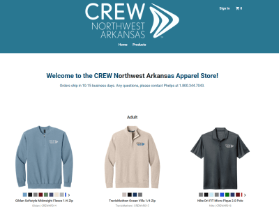 Image of CREW Northwest Arkansas Apparel