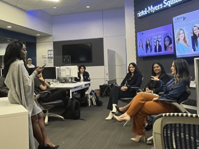 Women in a college classroom