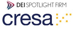 cresa logo with tagline DEI spotlight firm