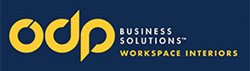 odp business solutions with tagline workspace interiors