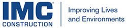 imc construction logo with tagline improving lives and environments