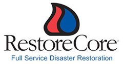 restore core logo with tagline full service disaster restoration