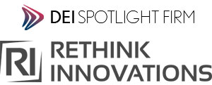 rethink innovations logo with tagline DEI spotlight firm