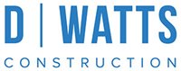 d watts construction logo
