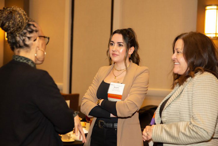 Industry Leaders Networking at a CREW event