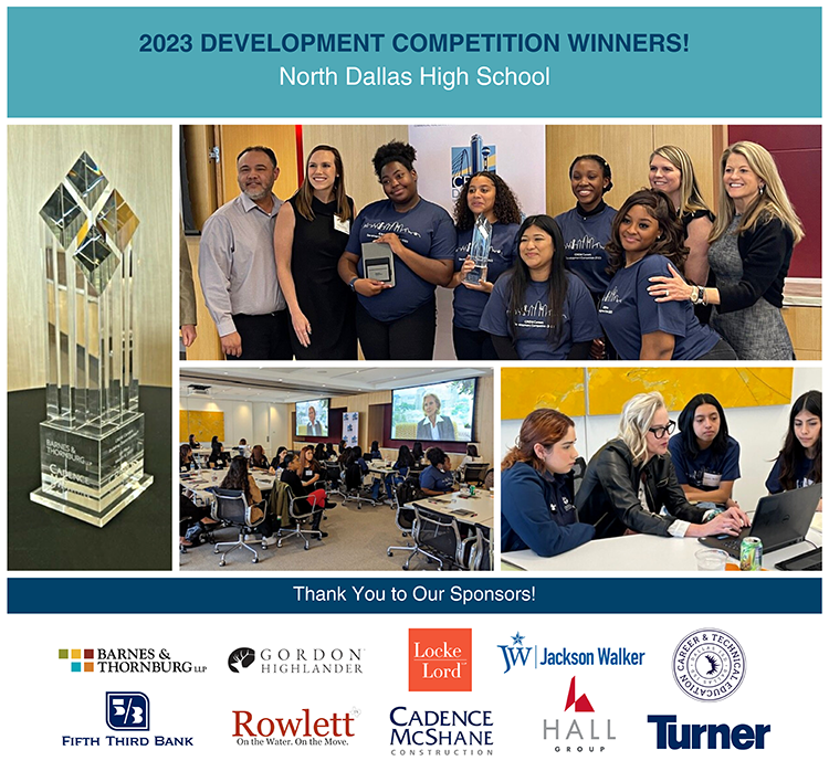 2023 Development Competition Winners from North Dallas High School