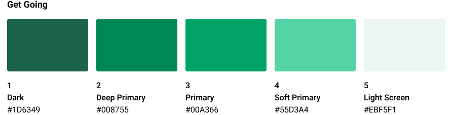 get going theme colors