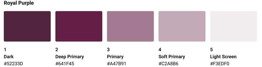royal purple theme colors