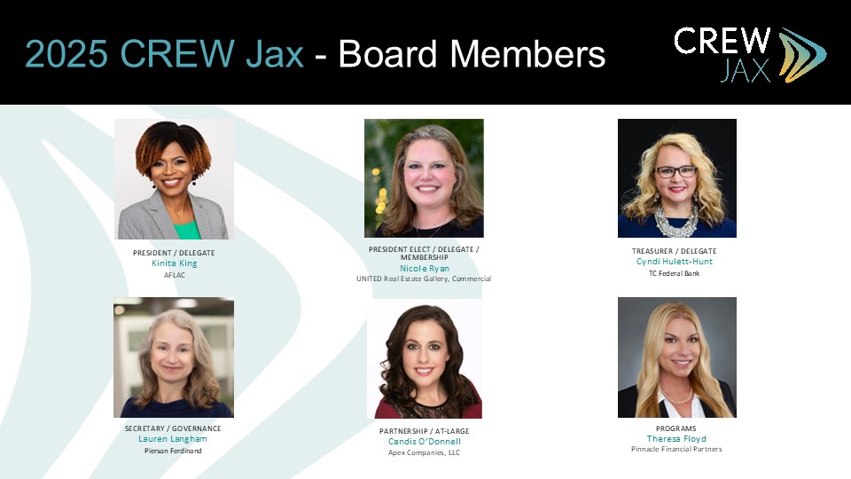 2025 CREW Jacksonville Board of Directors
